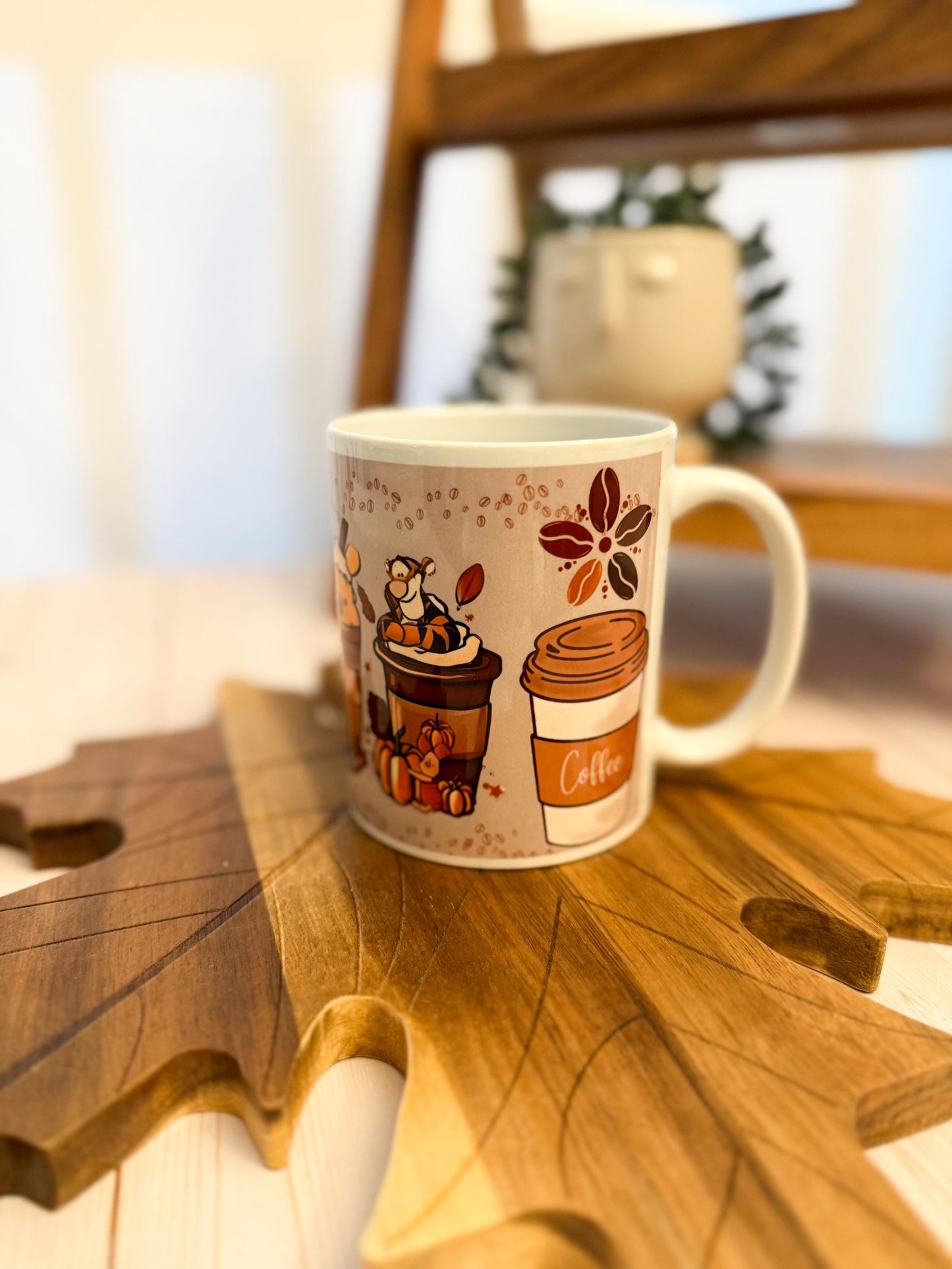 Cozy Fall Bear Mug - Autumn vibes coffee cup