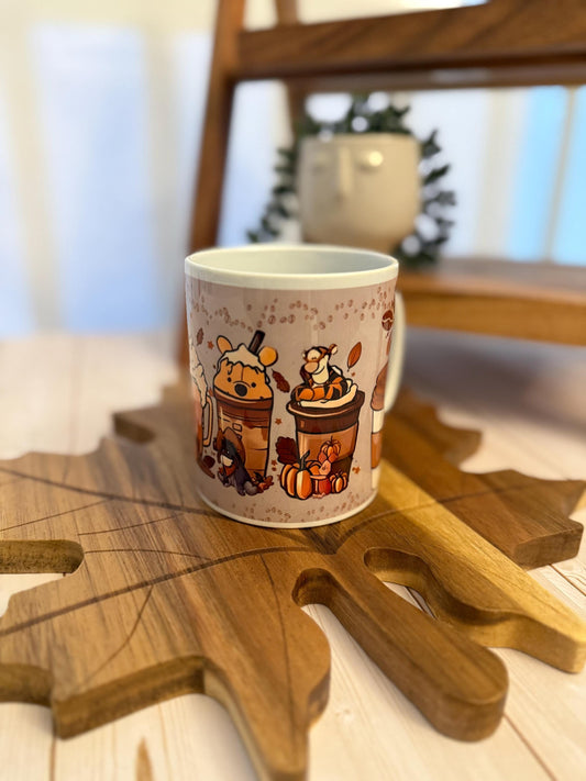 Cozy Fall Bear Mug - Autumn vibes coffee cup