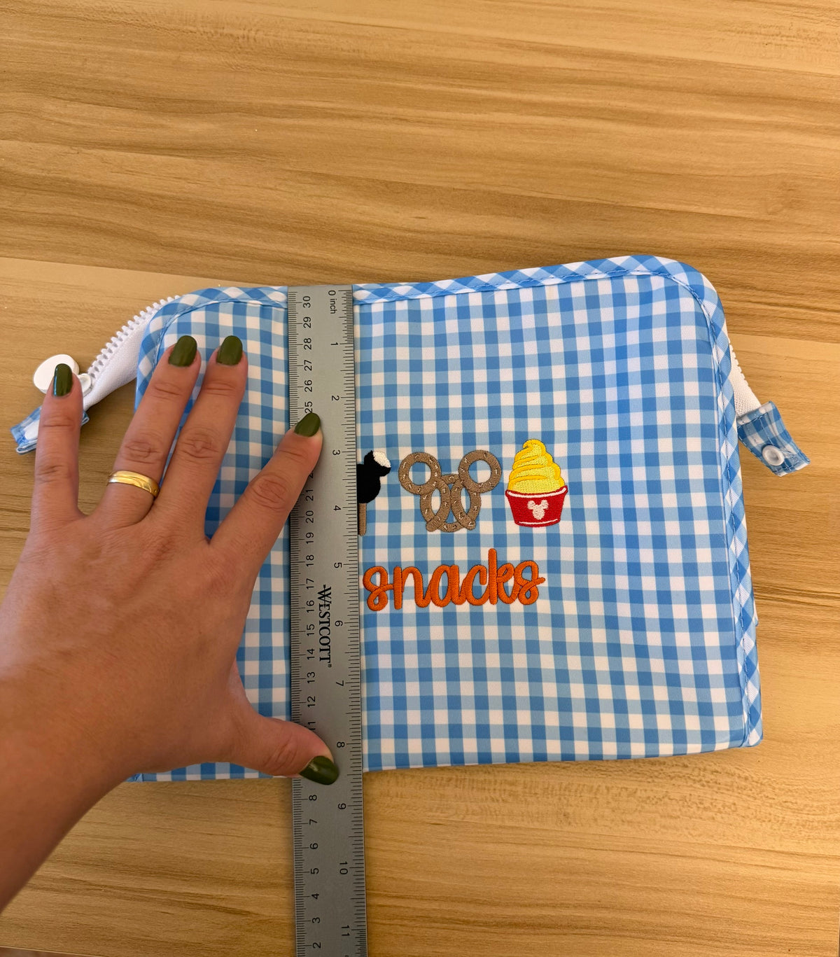 Embroidered Snack Bag